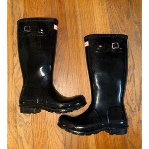 Hunter boots black size girl 5 boy 4 EU 36 UK 3